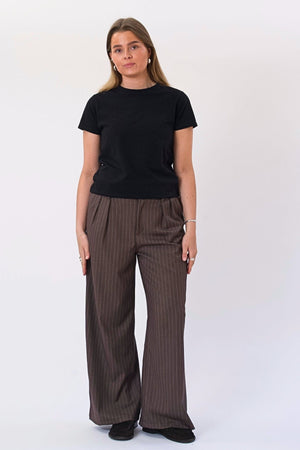 Paloma krijtstreep Pants - Tabak