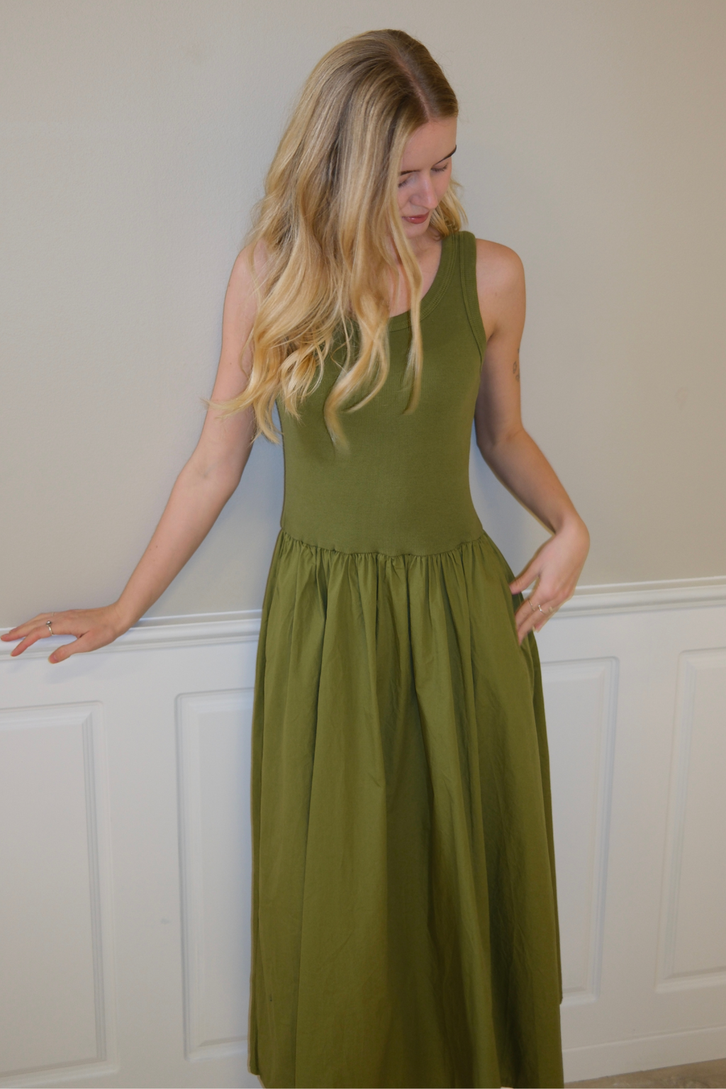 Hanna -jurk - groen