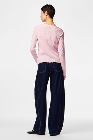 Haut Col Rond Marie - Spatule Rosée