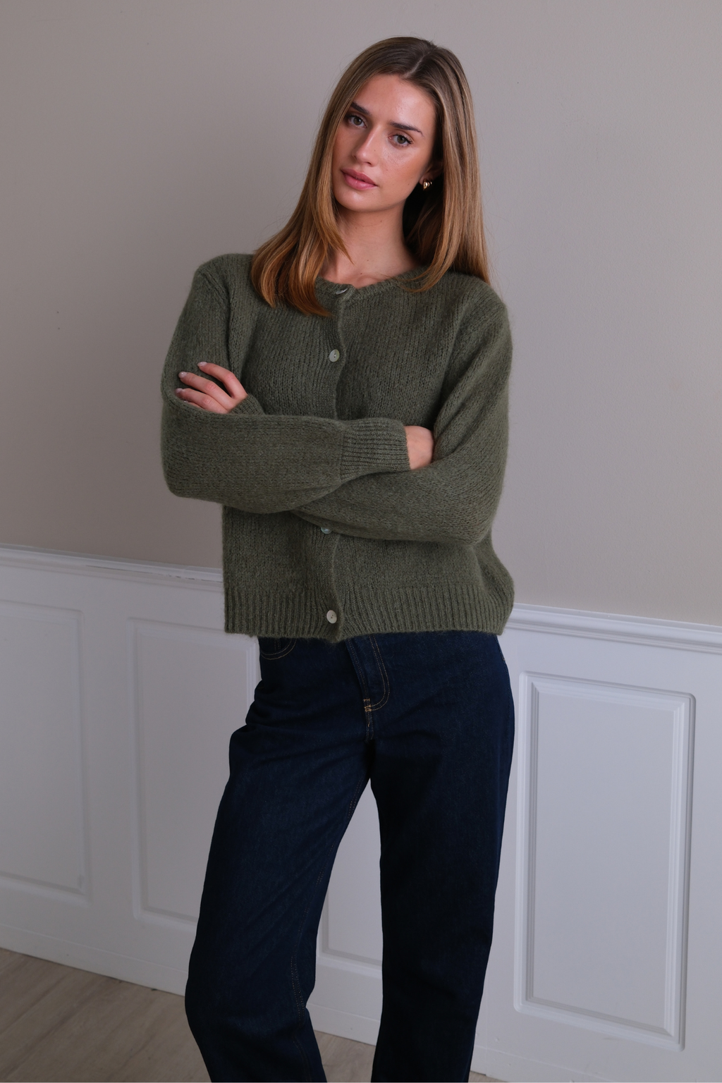 Anna Cardigan - Dark Green