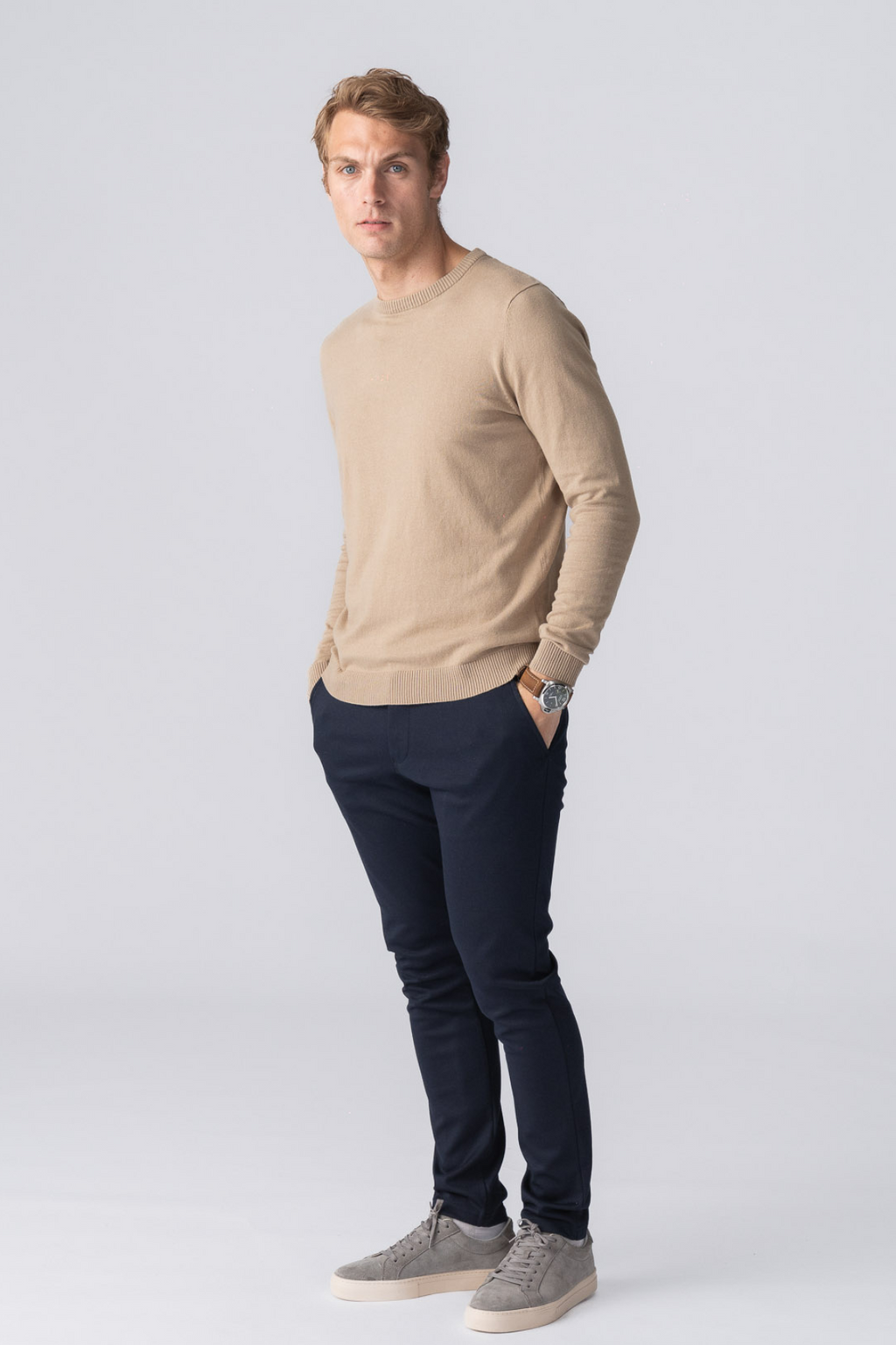 Pullover Roundneck - Sand