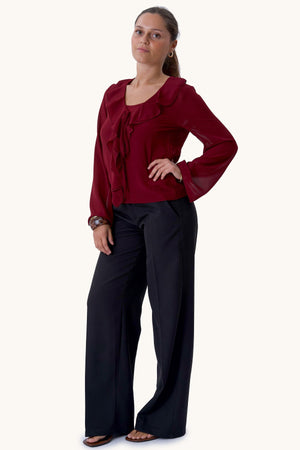 Alba Blouse - Bordeauxrood