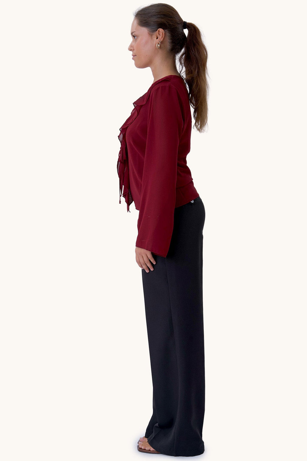Alba Blouse - Bordeauxrood