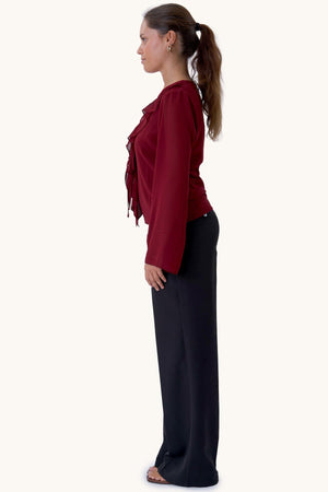 Alba Blouse - Bordeauxrood