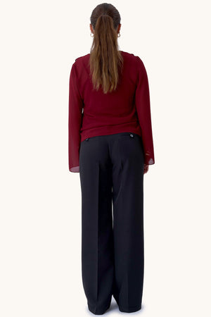Alba Blouse - Bordeauxrood