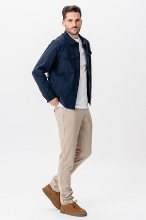 Twill Overshirt - Marine