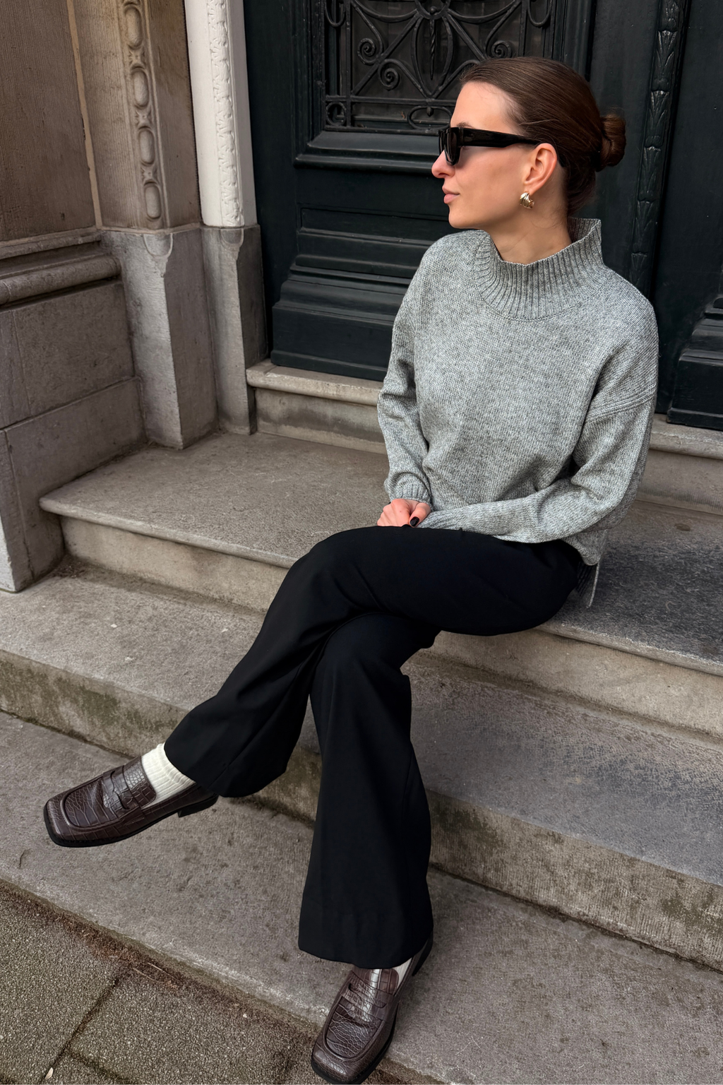 Emma Knit - Gris Clair Mélange