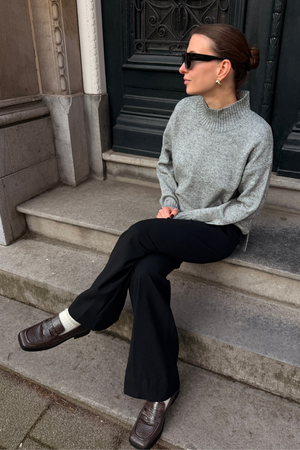 Emma Knit - Gris Clair Mélange