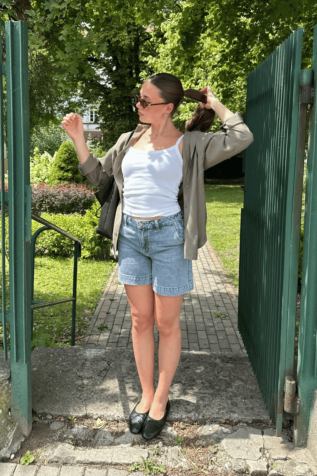 Jen Shorts - Medium Blauwe denim