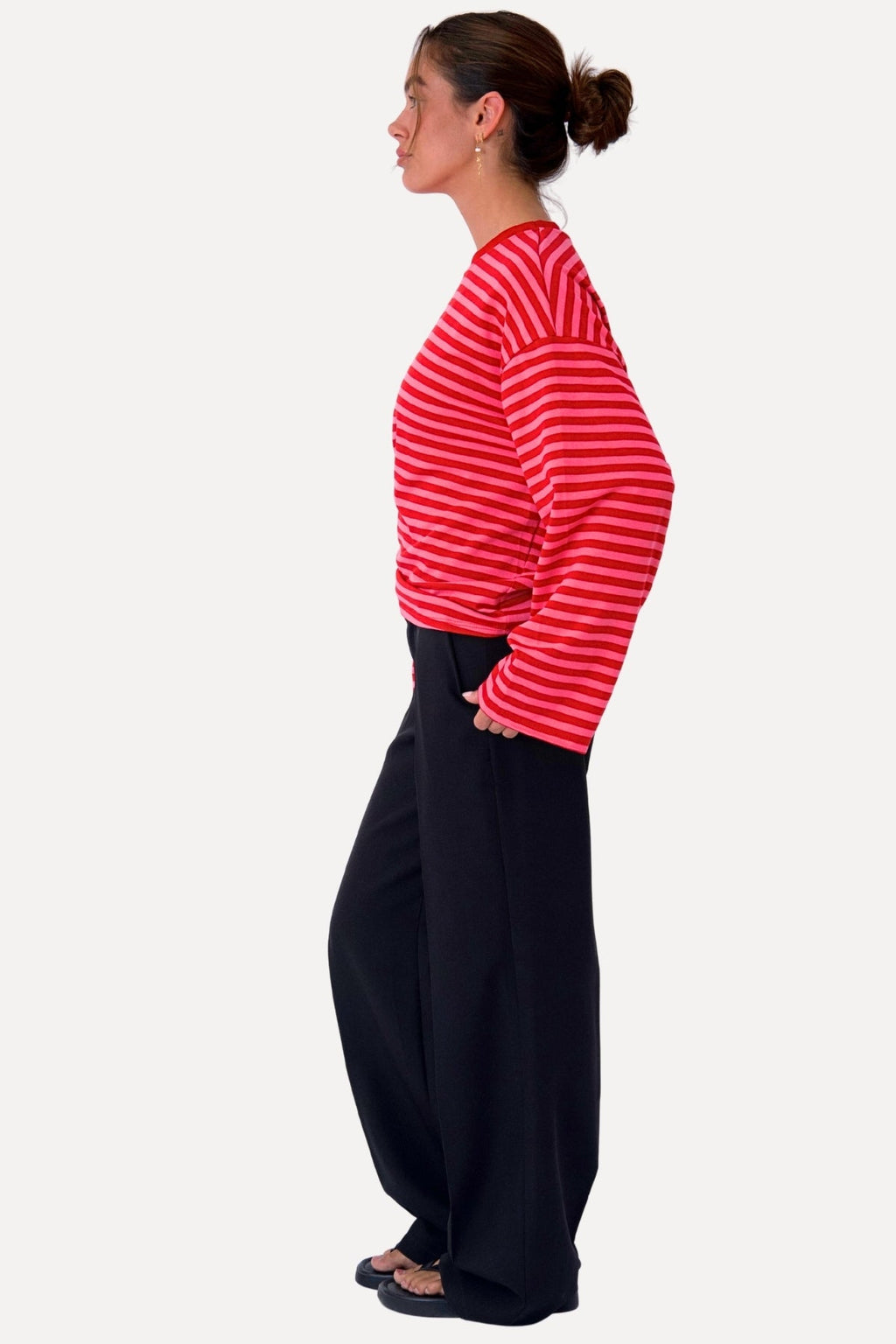 Cleo Blouse - Rood/Roze