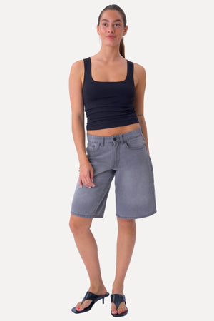 Jean Shorts - Gris