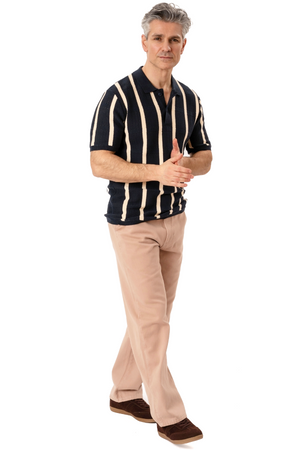 Polo en tricot Darin - Marine