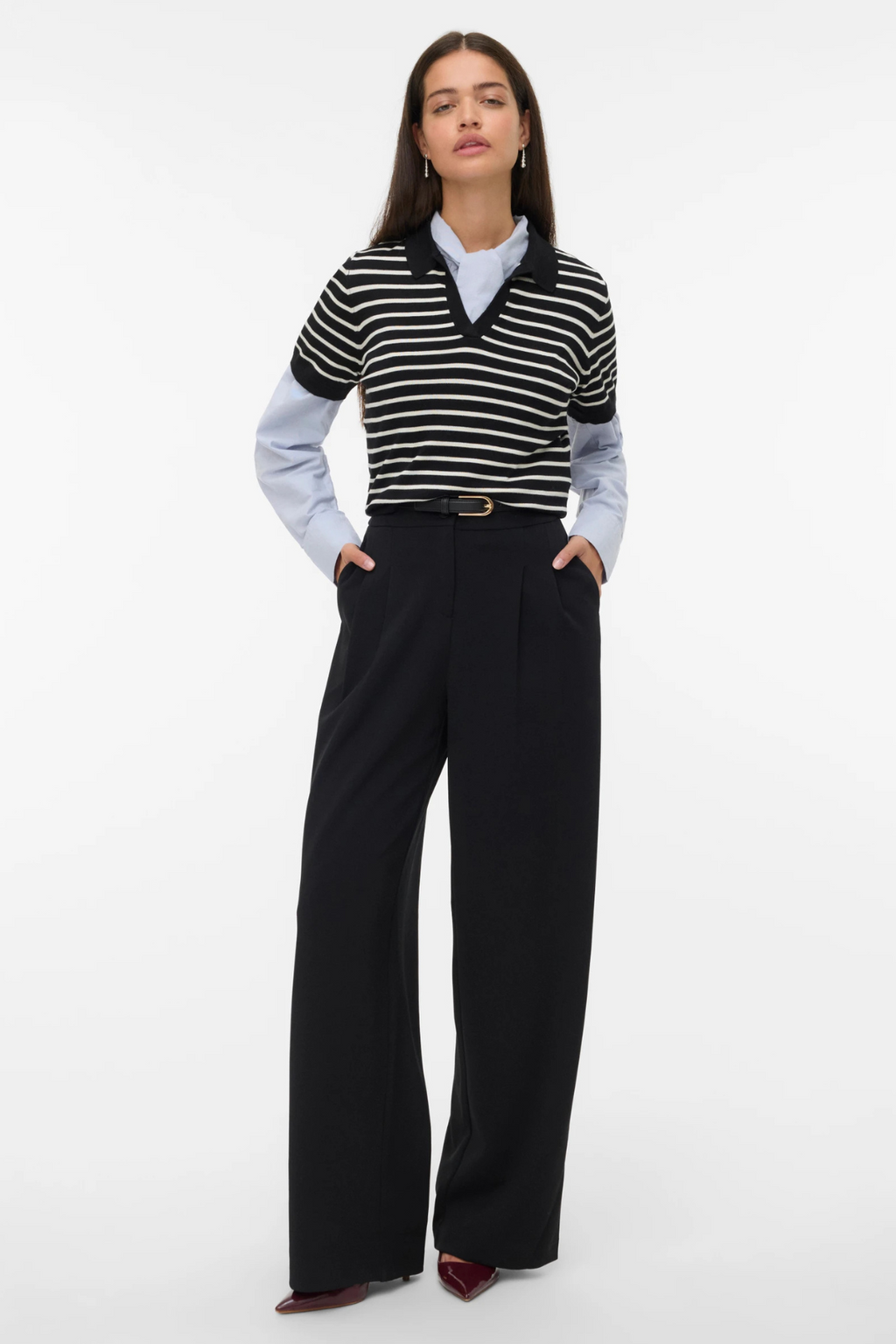 Silje Poloneck -pullover - zwart