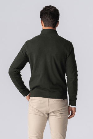 Pullover Zip Cardigan - Army