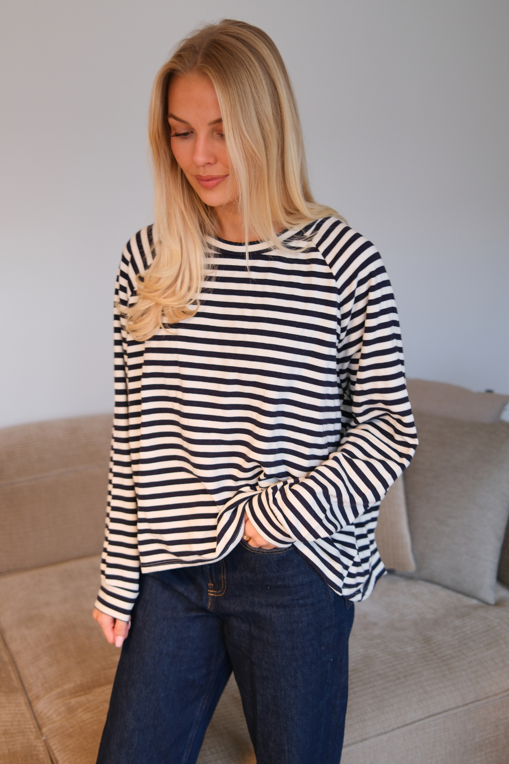 Gestreept shirt - Blauw