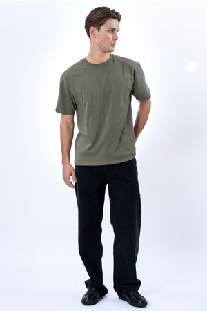 Boxy T-shirt - Olijf