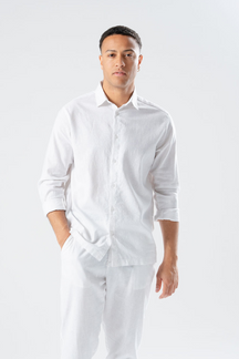 Chemise en lin - Blanc