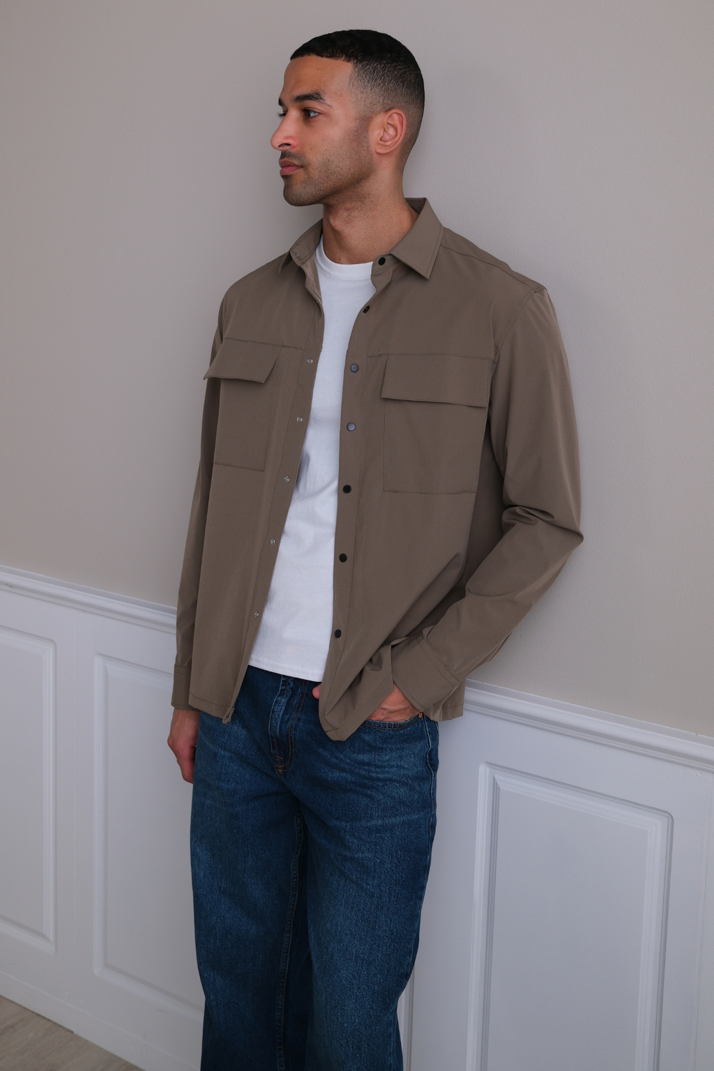 Silas Overshirt - Kaki