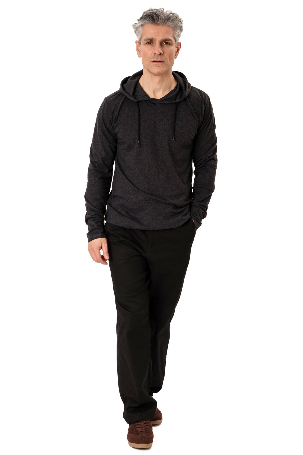 Licht Hoodie - donkergrijs