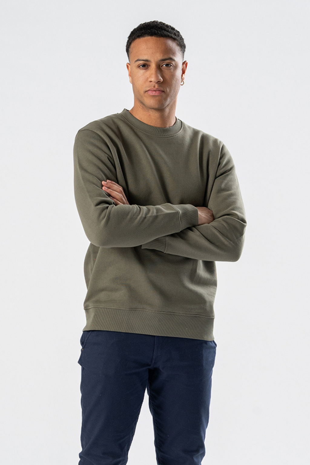 Sweatshirt Crewneck - Vert armée