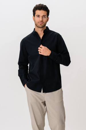 Linen Shirt - Black