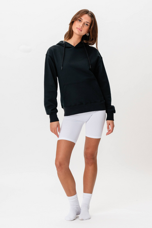 Sweat à capuche lourd - noir