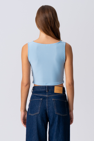 Elisa Waterfall Top - bleu clair