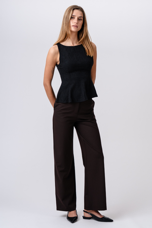Rosalie Wide Pants - Brown