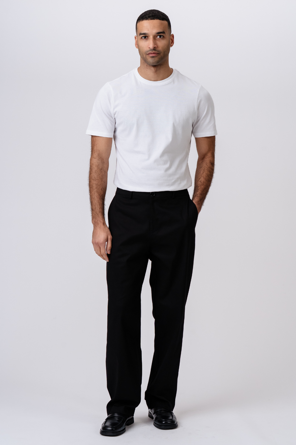 Straight Cotton Chino - Black