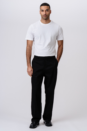 Straight Cotton Chino - Black