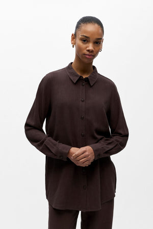 Sanne Overhemd - Seal Bruin