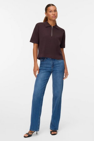 Gold 2/4 Poloneck Pullover - Torte au chocolat