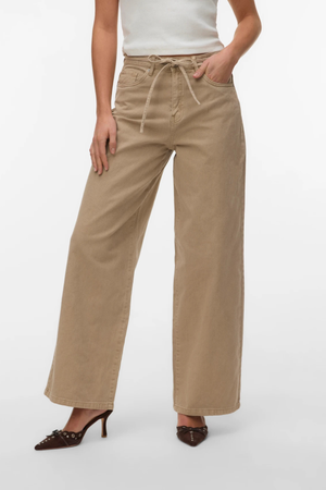 Wien Wide Belt Color Jeans - Silver Mink