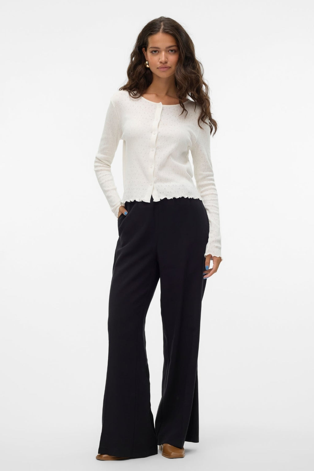 Cardigan Isa O-Neck - Blanche-Neige