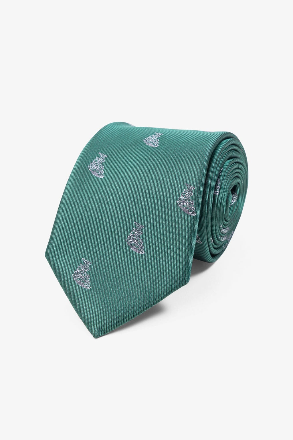 Tie - groen scheepspatroon