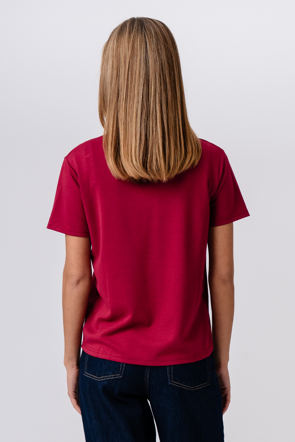 Leah T-shirt lâche - Bourgogne