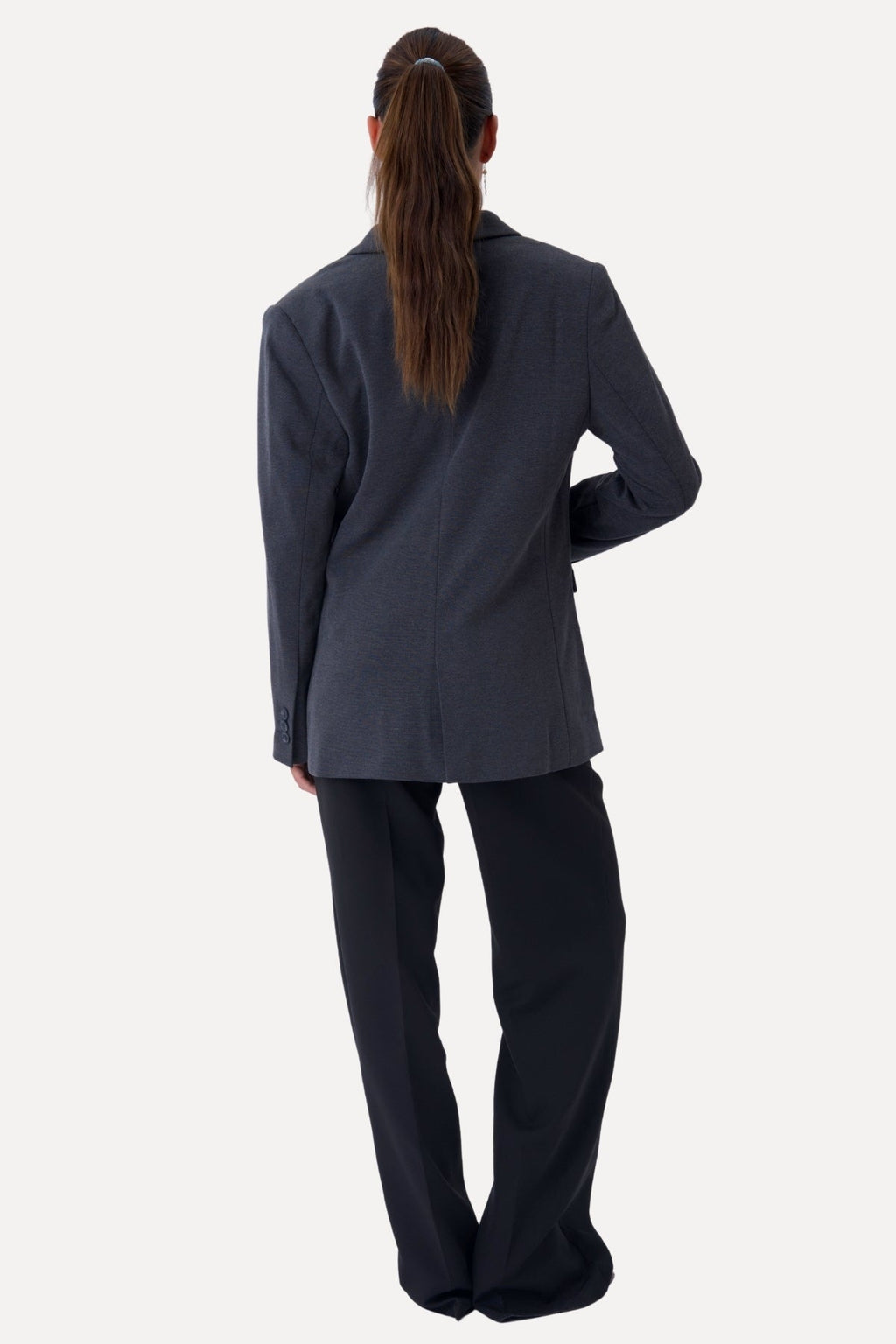 Blazer met klassieke pasvorm - Donkergrijs