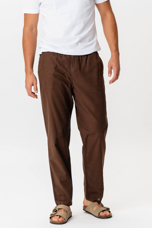 Linen Pants - Coffee