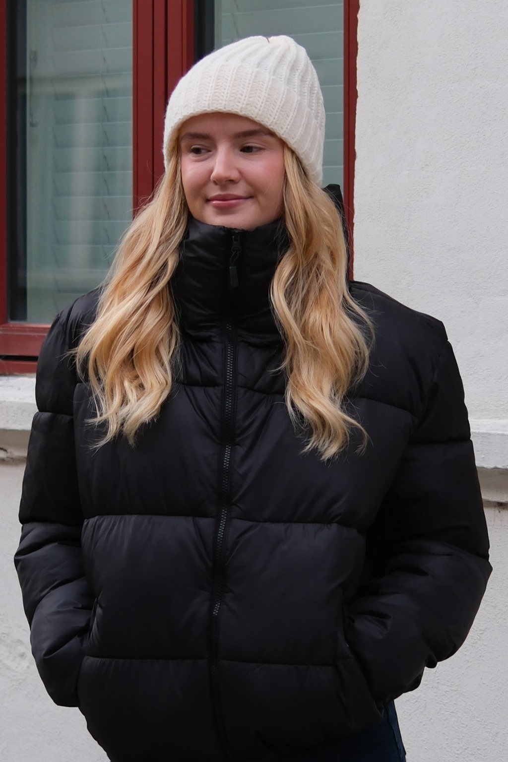 Geribde muts - Licht Beige