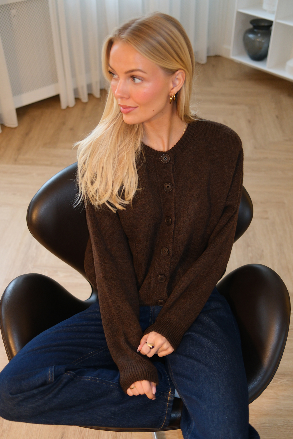 Cardigan Angélique - Marron