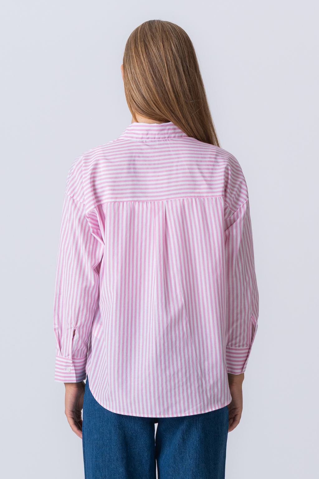 Layla gestreepte shirt - roze