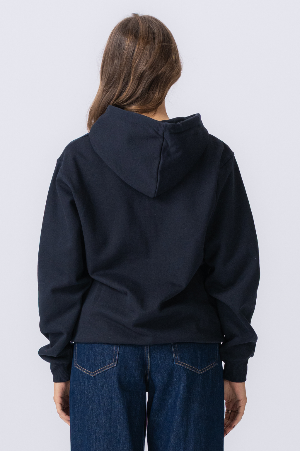 Basic Zip Hoodie - Dark Navy