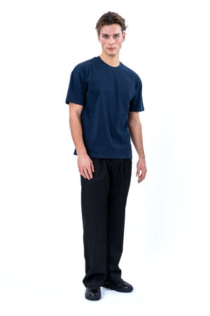 Boxy T-shirt - Marineblauw