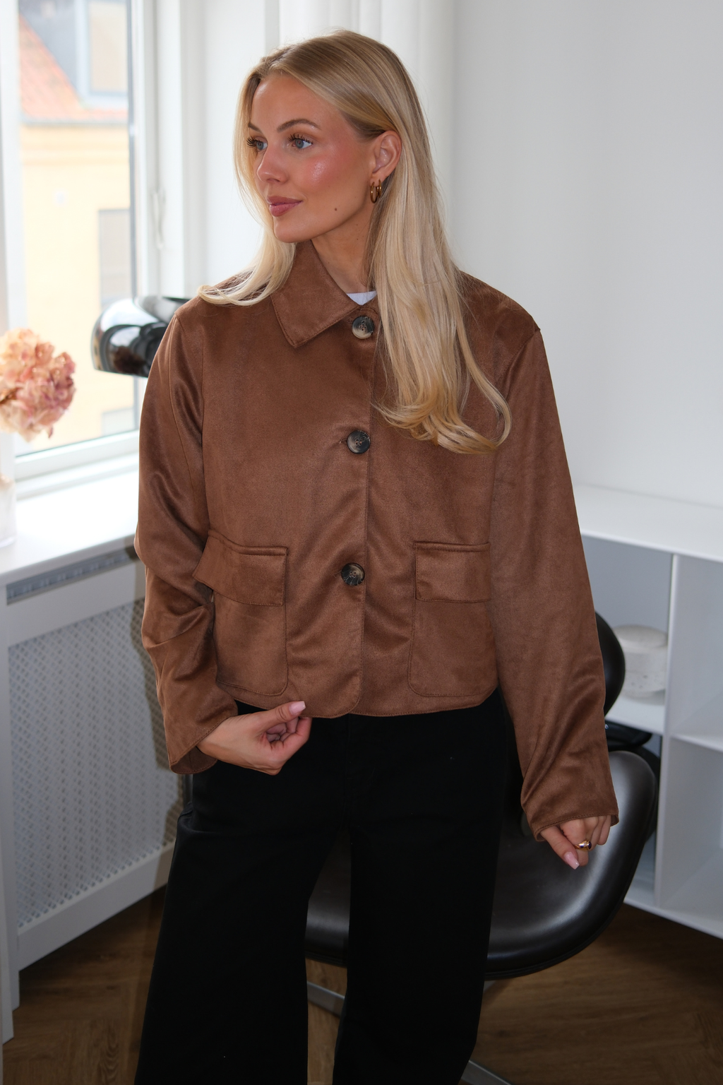 Nelly Short Jacket - Brown