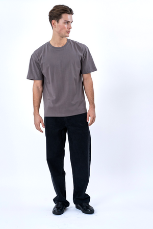 T-shirt Boxy - Gris Foncé