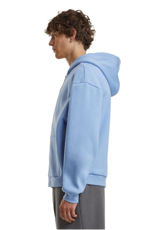 Sweat à capuche à zip quotidien - bleu poudre