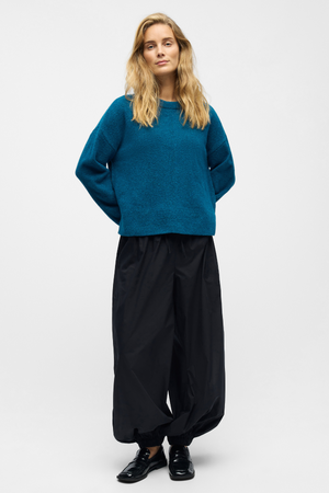 Juno O-Neck Knit - Legion Blue Melange