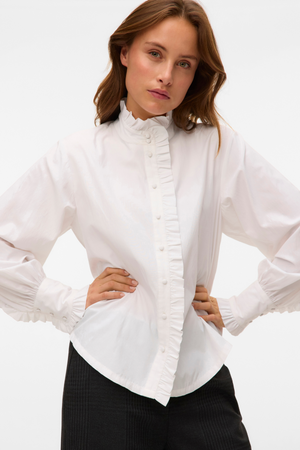 Fanni Ruffel Top - Snow White