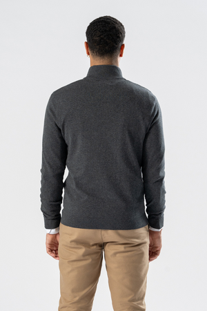 Pullover Half Zip - Mélange anthracite