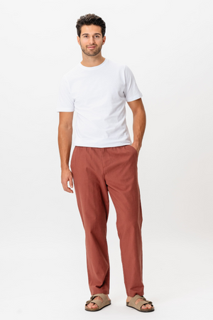 Lin Pants - Terracotta